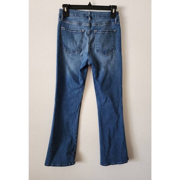 Frame Le Crop Mini Boot Slit Rivet Clean Jean in Morongo - Picture 4 of 10